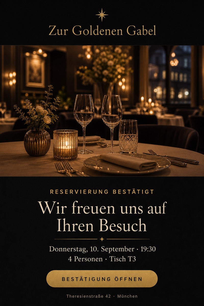 Vorschau Bestätigungsmail